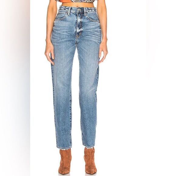 SLRVLAKE Women’s straight Leg Blue Denim Jeans Size 26 - Picture 1 of 7